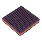 Rubber/Cork Anti-Vibration Pad, 4 x 4 x 7/8"