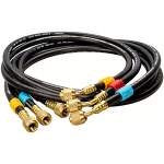 1/4" Open Valves Hose Set, 5 ft - 3 Pack