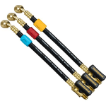 1/4" Ball Valves Hose Extension Set, 8" Long, 3Pk