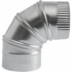 90 Degree Elbow, Adjustable, 18" Dia, 28 Ga
