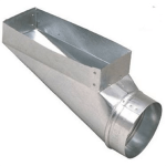 Register Boot, Center-End, 90 Deg, #202R, 14 x 4 x 8"