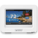 Hi-Rez Touch Screen Wi-Fi Thermostat w/ Humidity, 7 Day, 3H/2C