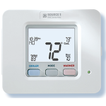 Digital Push Button Thermostat, 1 Day, 3H/2C